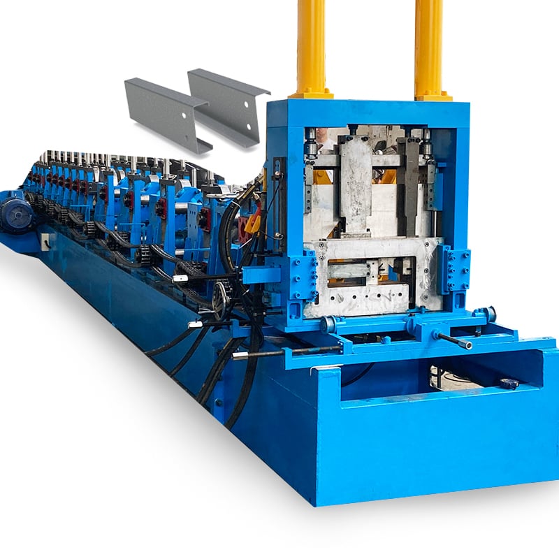 C Z Purlin Channel Cold Roll Forming Machine Full Auto Galvanized Steel Profile
