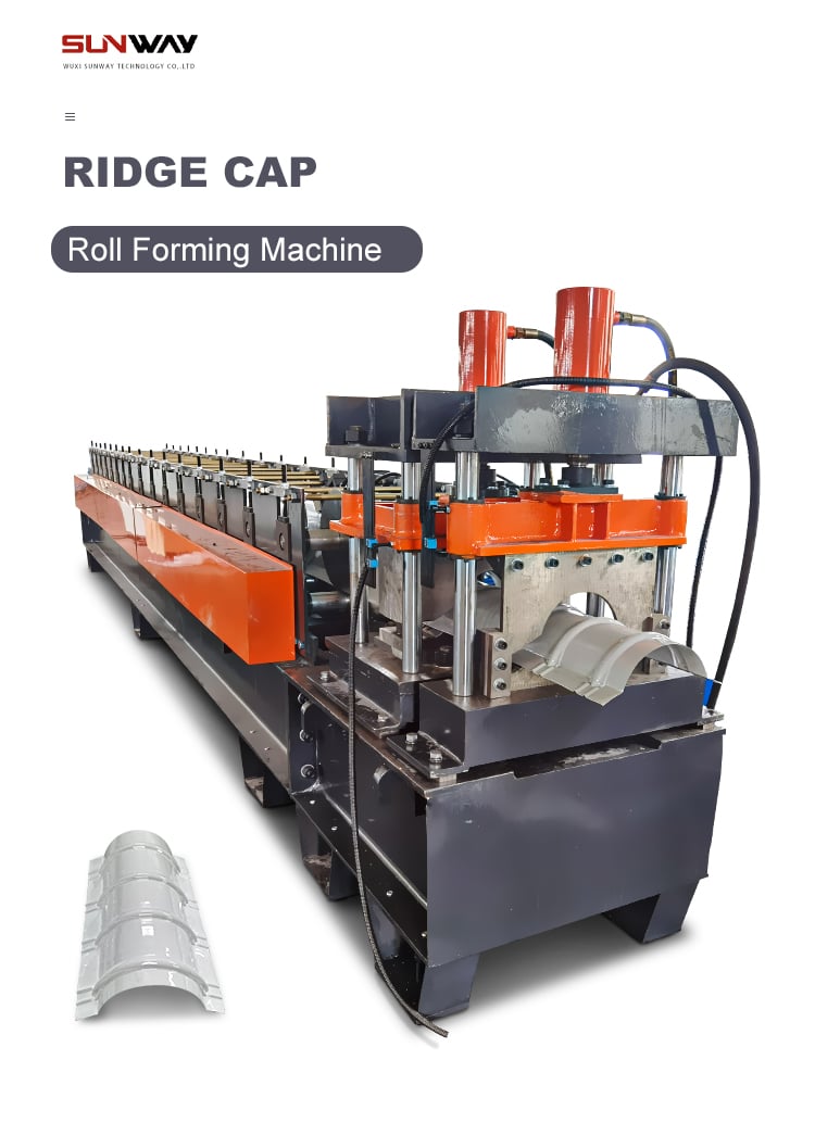 Ridge Cap Roll Forming Machine