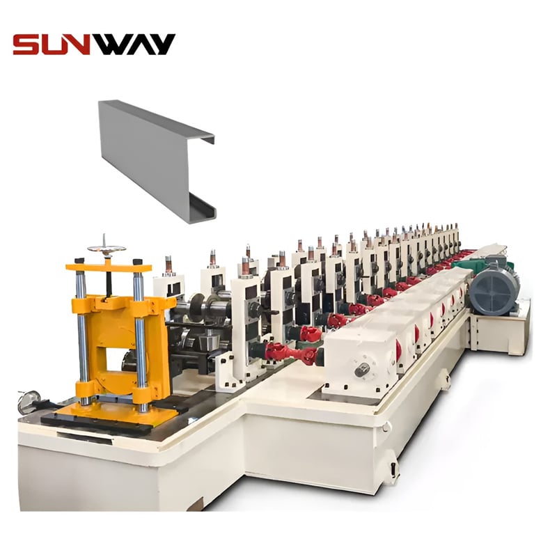 Pv Mounting Bracket C Shape Profile Roll Forming Machine