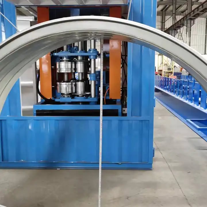 Curved metal roof panel
